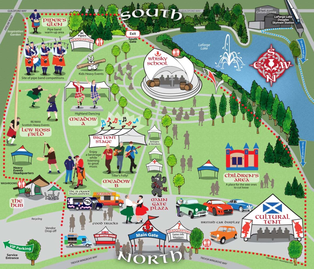 Strutton Ground Map Map of the Grounds – ScotFestBC